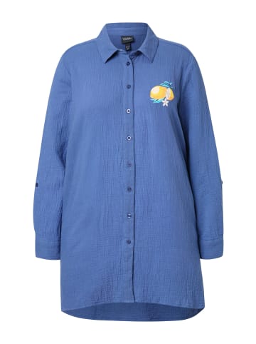 Ulla Popken Hemdbluse in atlantikblau