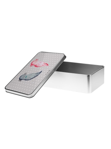 Mr. & Mrs. Panda Geschenkbox Axolotl Freundin ohne Spruch in Grau Pastell