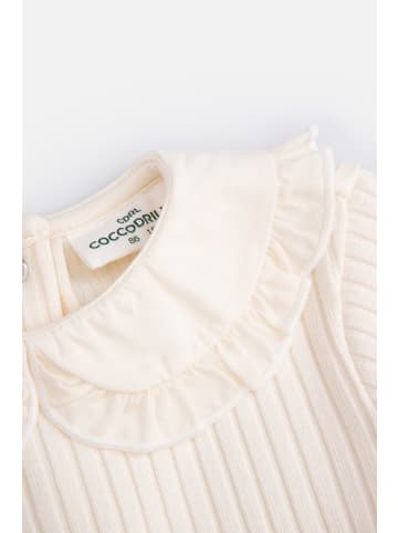 Coccodrillo T-Shirt mit langen Ärmeln in ecru