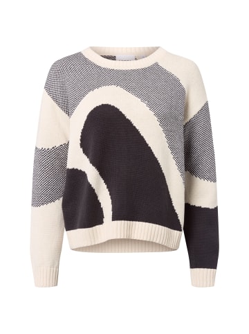 comma Pullover in beige schwarz - 0001