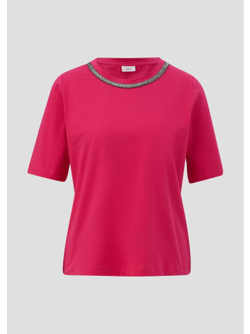 s.Oliver BLACK LABEL T-Shirt kurzarm in Pink