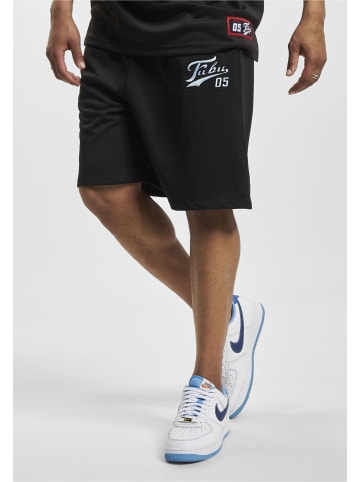 FUBU Mesh Shorts in black/lightblue