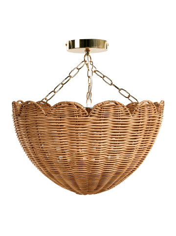 Beliani Pendelleuchten MANDEKAL in /Gold - (W) 43 x (H) 43 x (L) 43 cm