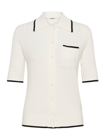 Soaked in Luxury Strickjacke SLSpina Gerade Passform in Broken White