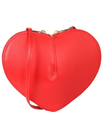 Toscanto Leder Umhängetasche Toscanto Tasche rot ca. 22cm