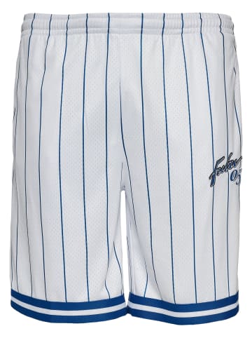 FUBU FUBU Mesh-Shorts in white/blue