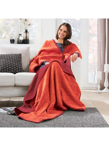 Erwin Müller Jacquard, Baumwollmischung Wohndecke Rimini in terra