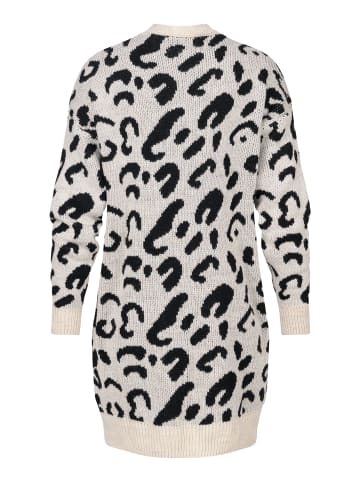 Cloud5ive Gestrickte Strickjacke in black/beige