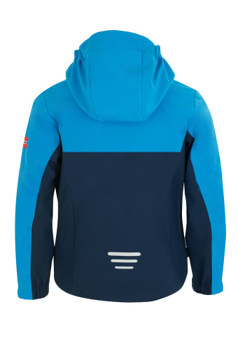 Trollkids Softhsell Jacke "Kristiansand" in Marineblau / Grün