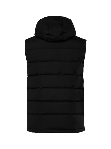 Men Plus Steppweste in schwarz