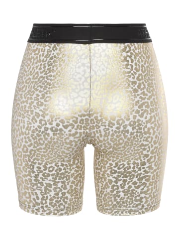 LASCANA ACTIVE Funktionsshorts in gold, weiß