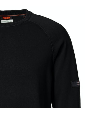 Pioneer Rundhalspullover für Herren in schwarz