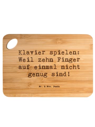 Mr. & Mrs. Panda Schneidbrett Spruch Klavier Magie mit Spruch in Braun