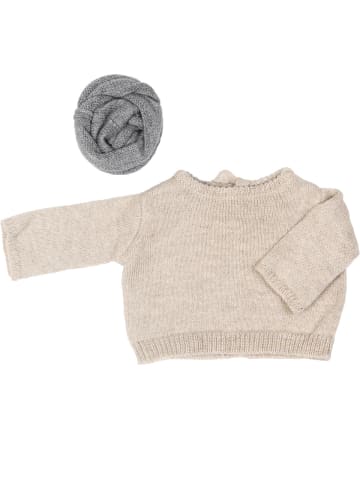 Rubens Barn Puppenkleidung Pullover Schal in weiss