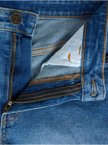 TWO SOON Jeansshorts in Medium Blue Denim