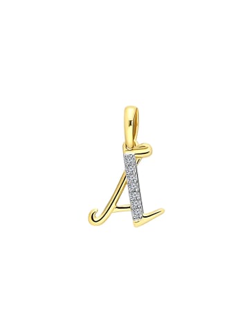 Lucardi 585 Gold Anhänger "Buchstabe A"