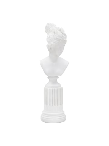 Mauro Ferretti Skulptur einer Frau auf einem weißen Harzsockel, 11 x 10,5 x 35,5 cm