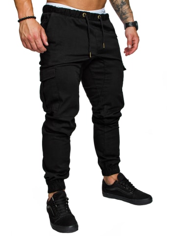 Amaci&Sons Cargo Jogger-Chino LOS ANGELES in Schwarz