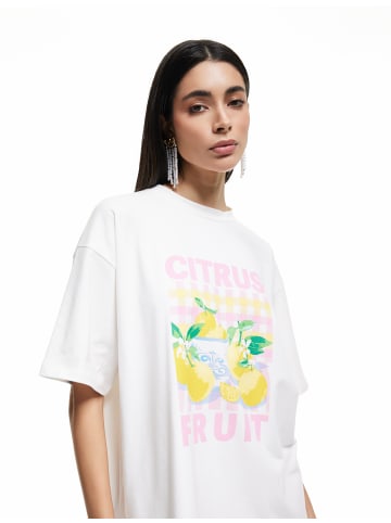 KOTON TSHIRT SS in Grauweiß