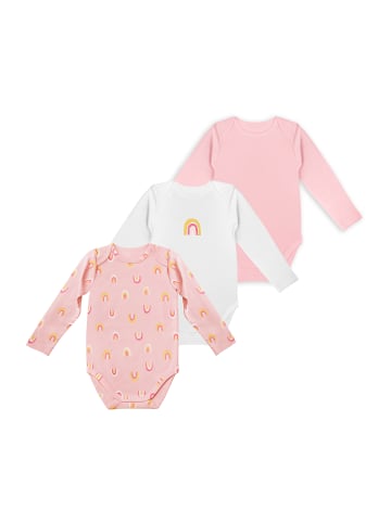 DIM Langarmbody Set in Rainbow Pink