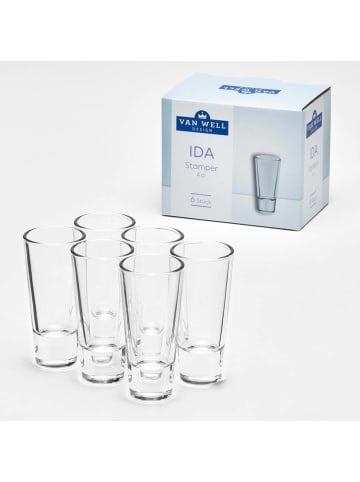 VAN WELL 6er Set Stamper Ida 40 ml transparent in transparent
