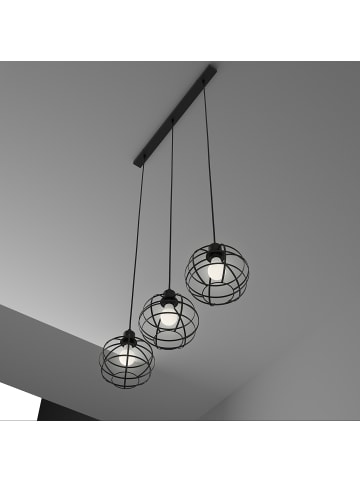 home24 Pendelleuchte Le Vey I in Schwarz