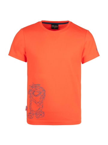 Trollkids T-Shirt "Oppland" in Rot/Petrol