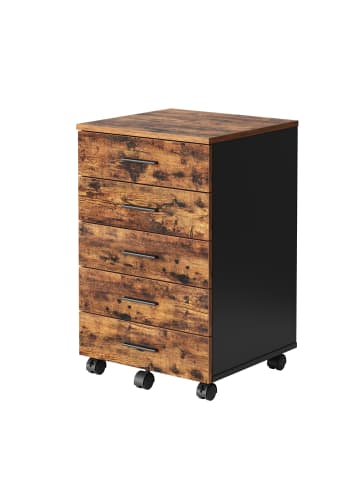 VASAGLE Aktenschrank Custos in Braun - (B)42 x (H)65.7 x (T)40 cm