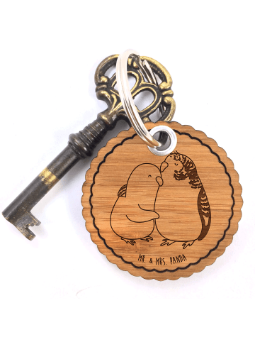 Mr. & Mrs. Panda Schlüsselanhänger Wellensittich Liebe ohne Spruch in Braun