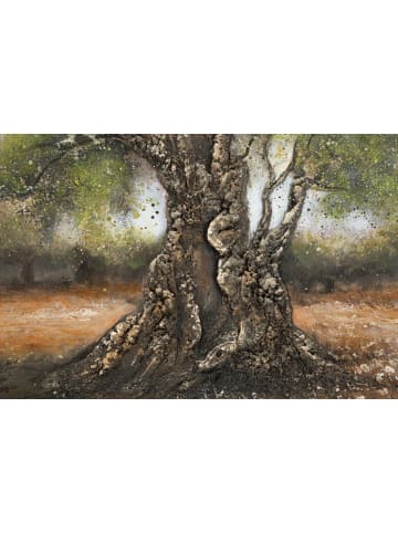 Mauro Ferretti Gemälde auf Leinwand mit Reliefapplikationen, 120 x 3,8 x 80 cm