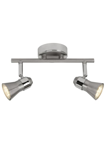 Brilliant Sanny LED Spotrohr 2flg in eisen/chrom