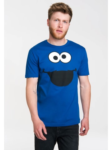 Logoshirt T-Shirt Krümelmonster - Cookie Monster in blau