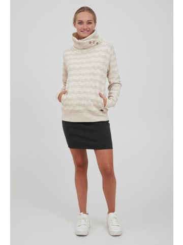 Oxmo Sweatshirt OXVernita 21800016-ME Toller Sweater mit hohem Kragen in Grau