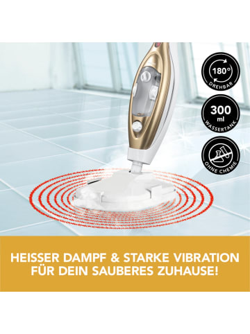 MAXXMEE Vibrations Dampfbesen - 100° heißem Dampf