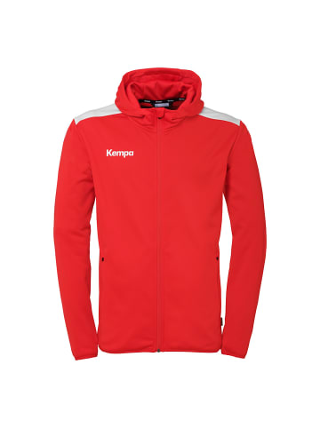 Kempa Kapuzenjacke Emotion 27 Kids in rot/weiß