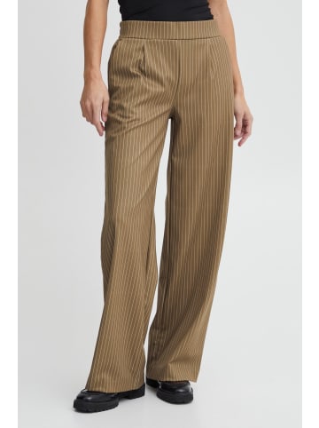 b.young Stoffhose BYRIZETTA  WIDE PANTS - 20812821  Stoffhose mit Nadelstriefen in Braun