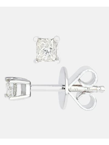 Diamant L'éternel Ohrringe aus 375 Weißgold mit 0.1 Karat Diamant