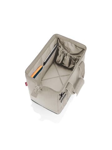 Reisenthel travelling allrounder M - Reisetasche 40 cm (smiley grey) in herringbone sand