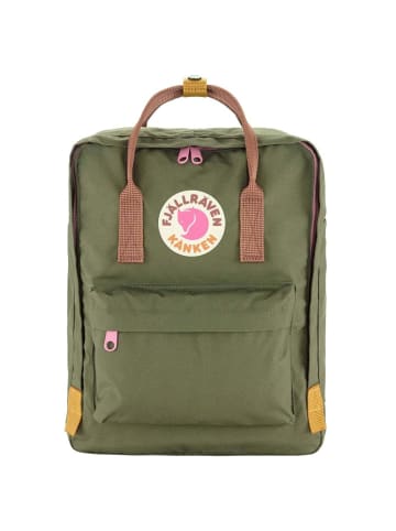 FJÄLLRÄVEN Kånken Koncept - Rucksack 36 cm (super grey-green) in green-khaki dust