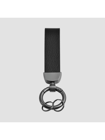 Adeliás Unisex Anhänger – Schlüsselanhänger aus Leder in schwarz