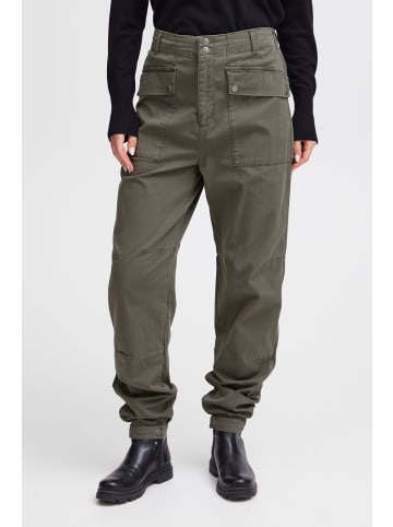 PULZ Jeans Cargohose PZDREW HW Cargo Pants Full - 50207608 in grün