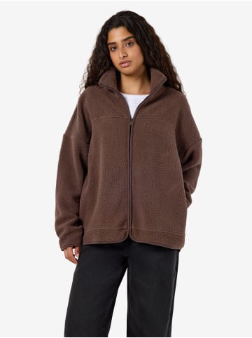 Noisy may Fleecejacke in Chocolate Brown1