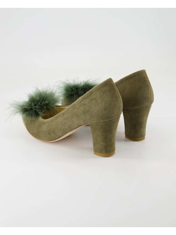 Terry Trachtenschuhe in Grün