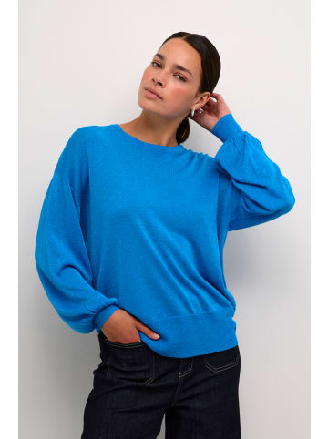 Kaffe Strickpullover KAankra Loose fit in Malibu Blue
