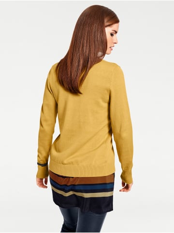 Heine Feinstrickjacke in senfgelb
