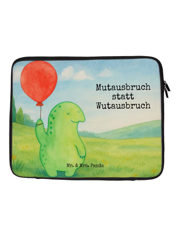 Mr. & Mrs. Panda Laptop Hülle Schildkröte Luftballon Design mit ... in Weiß