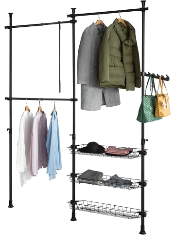 SoBuy Kleiderständer in Schwarz - (B)195 x (H)278 x (T)11cm