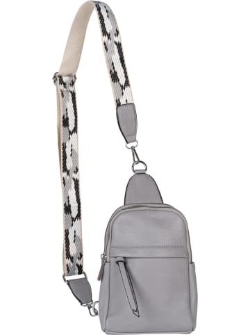 styleBREAKER One Shoulder Rucksack Tasche in Hellgrau