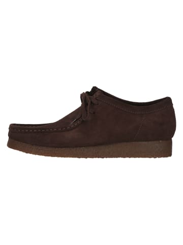 Clarks Mokassin Wallabee in 5045A Chocolate Sde