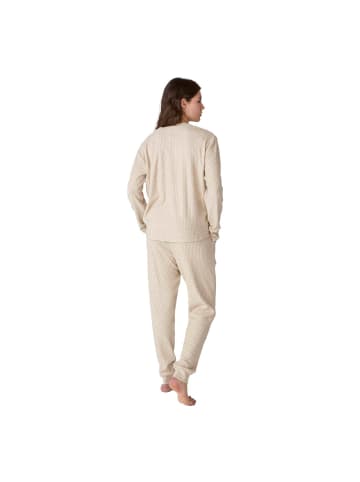 J and J Brothers Schlafanzug in Beige